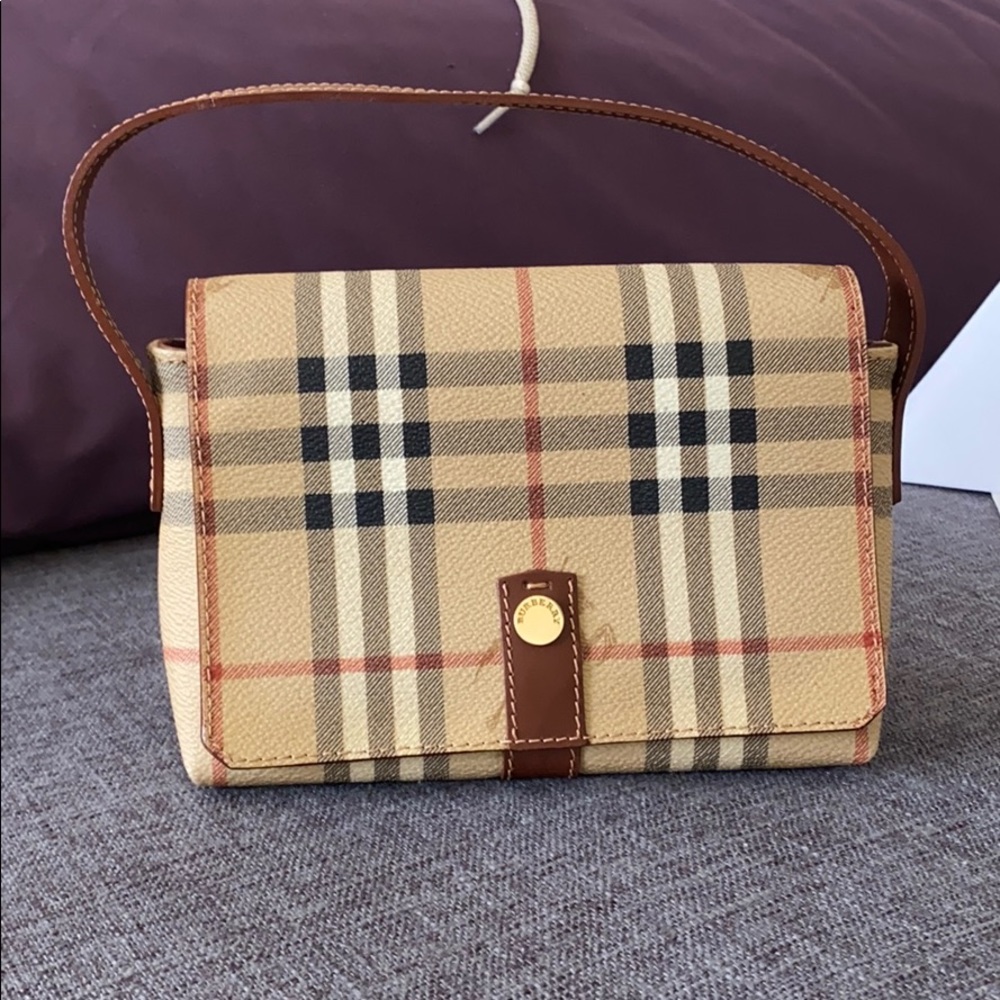 Burberry Haymarket Check Small Handbag